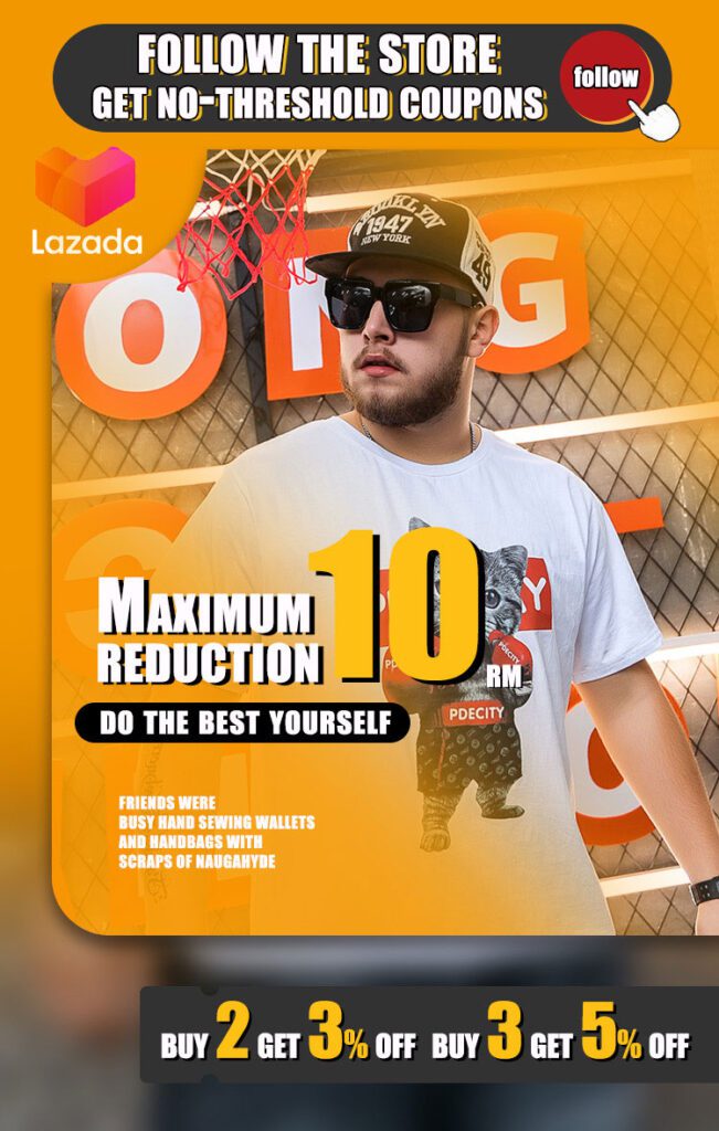Lazada homepage design for plus size menswear