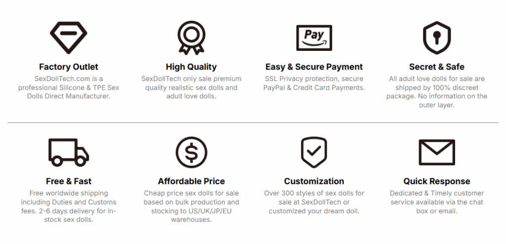 Feature Icons Section-Establishing Value Propositions-8 icons-Descriptions beneath each icon