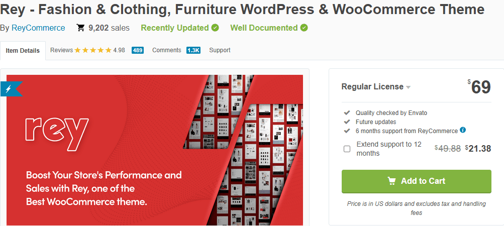 Rey – Multipurpose WooCommerce Theme-WordPress
