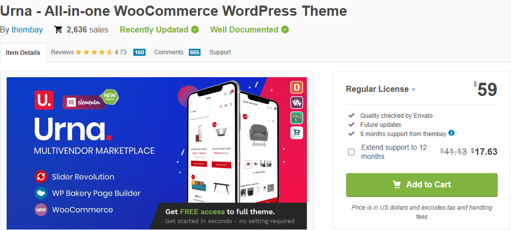 Urna – All-in-One WooCommerce Theme