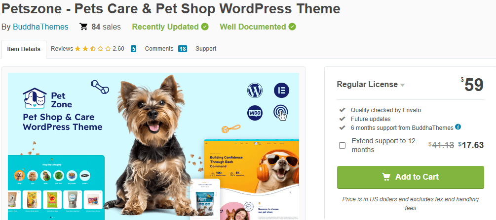 PetsZone – Pet Care & Shop WordPress Theme