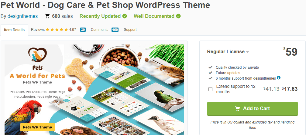 Pet World – Pet Sitter & Animal Care Theme