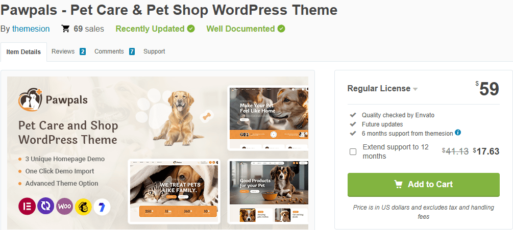 PawPals – Pet Care & Shop WordPress Theme