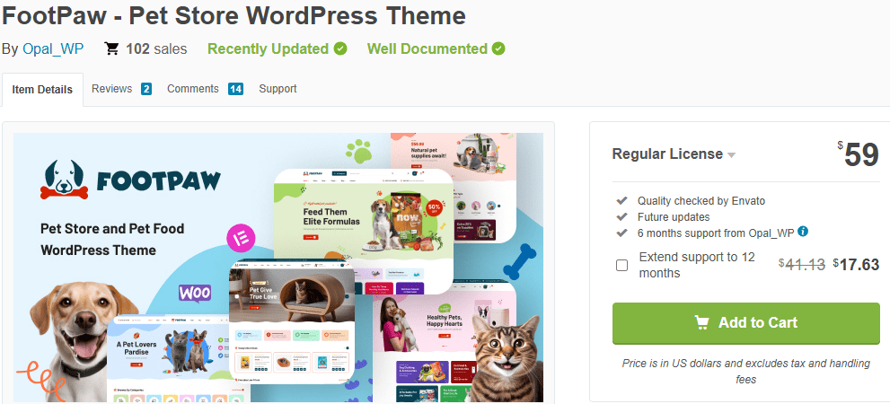 Footpaw – Pet Store WordPress Theme