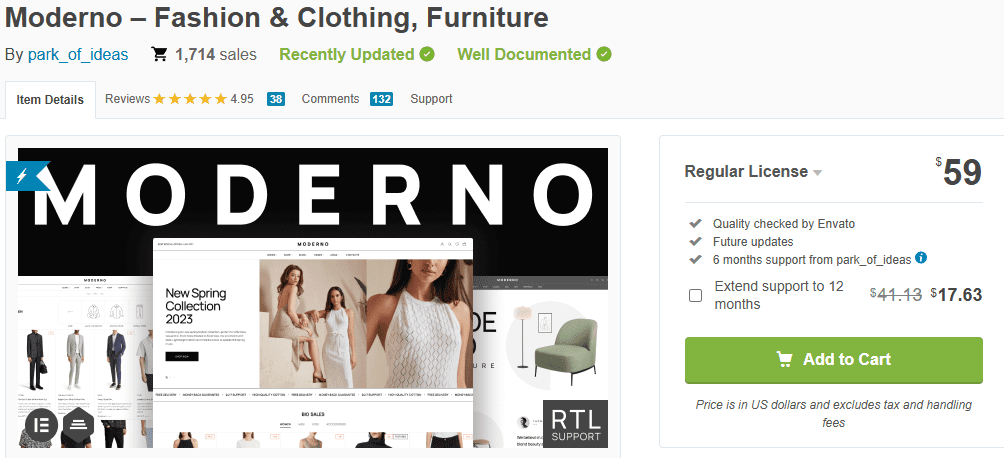 Moderno – Fashion Furniture Store WooCommerce Theme-Modern furniture brands focused on visual storytelling and minimal layouts