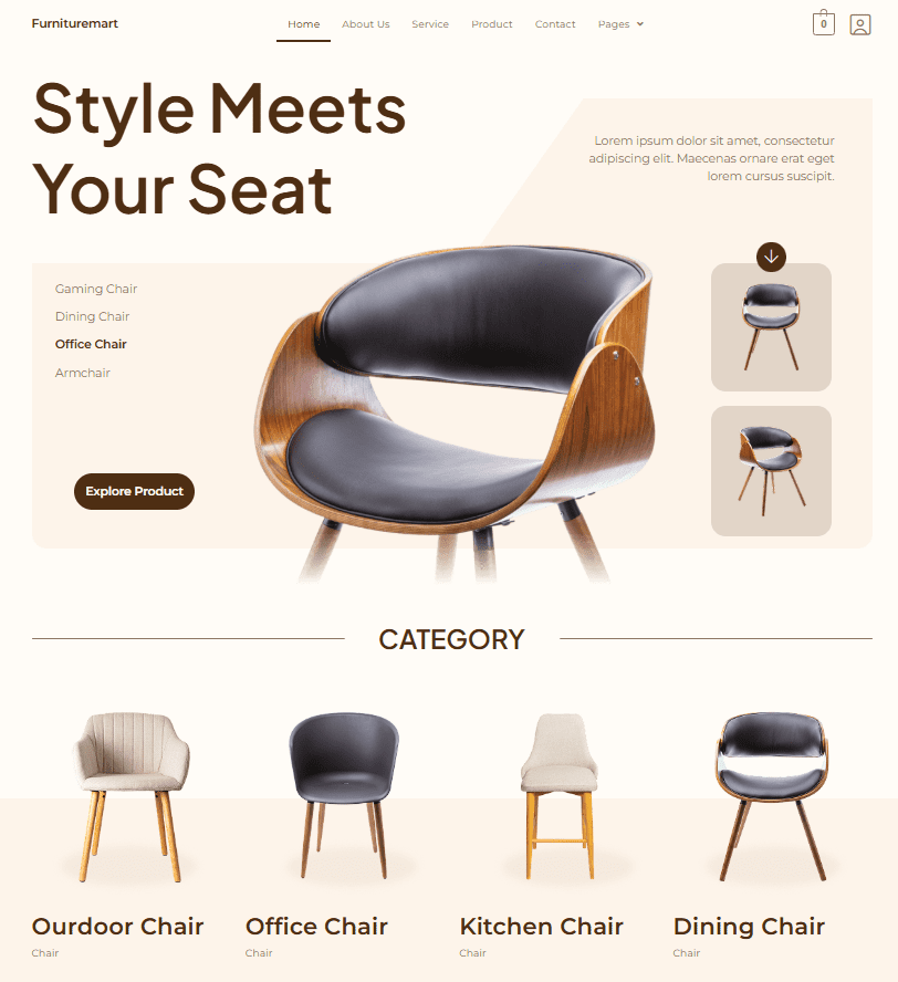 Furnituremart – Furniture eCommerce Elementor Template Kit-Solopreneurs or small businesses with Elementor Pro and tight budgets