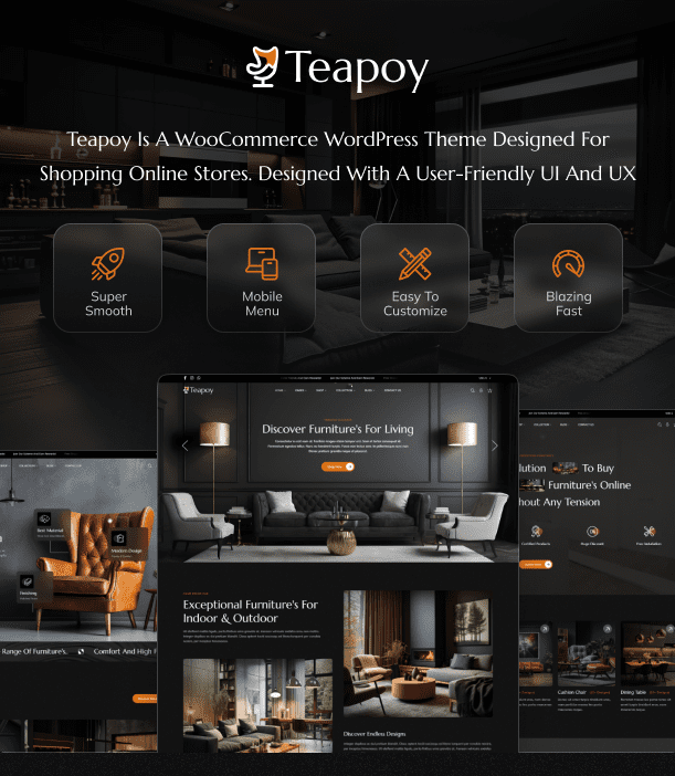 Teapoy – Furniture & Decor WooCommerce Theme-Boutique brands selling curated home furniture and accessories