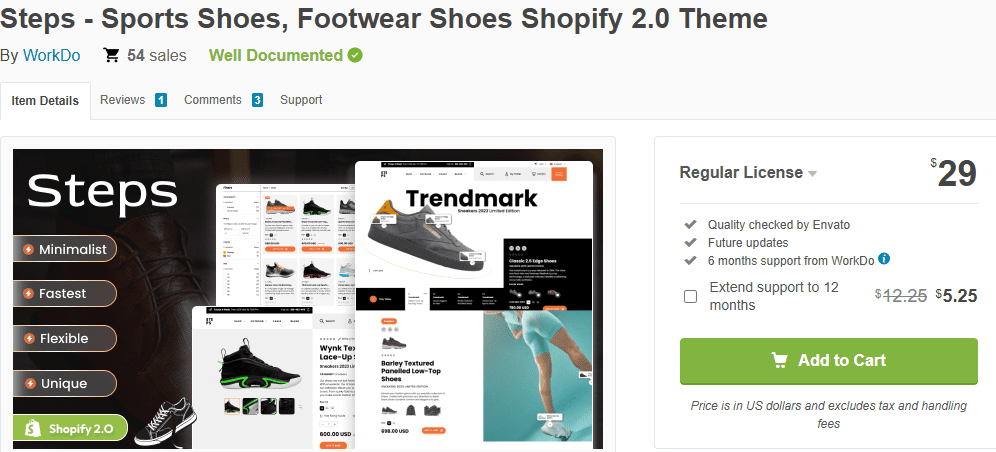 Steps – Sports Shoes Shopify 2.0 Theme