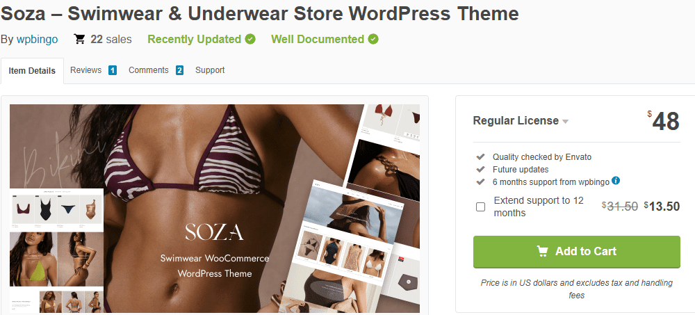 Soza – Swimwear & Underwear WooCommerce Theme