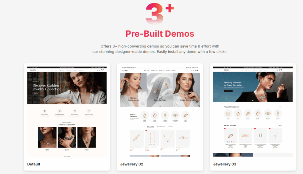 Golden – Jewelry Store and Gem Stone WordPress Theme