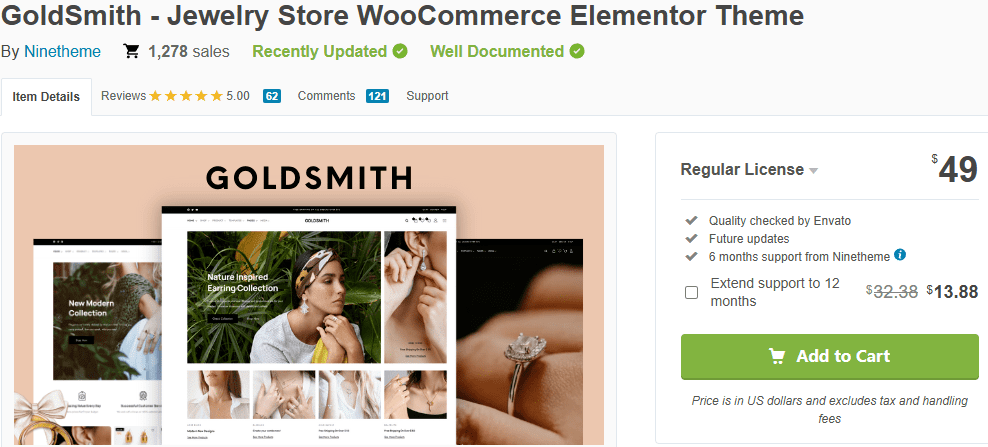 Goldsmith – Jewelry Store WooCommerce Theme