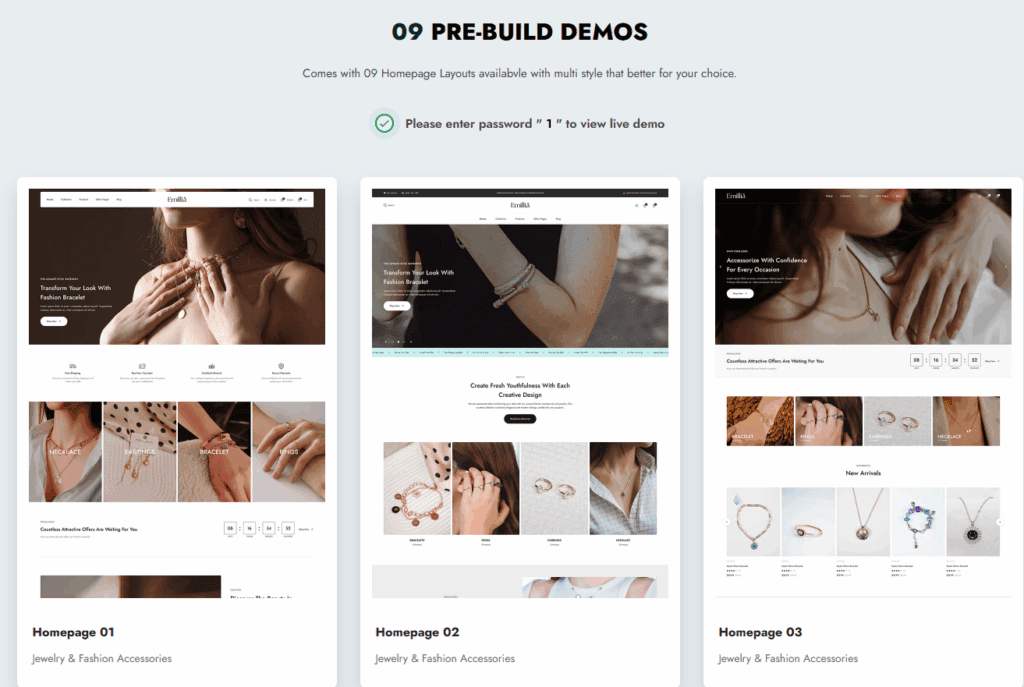 Emillia – Jewelry & Fashion Accessories Shopify Theme