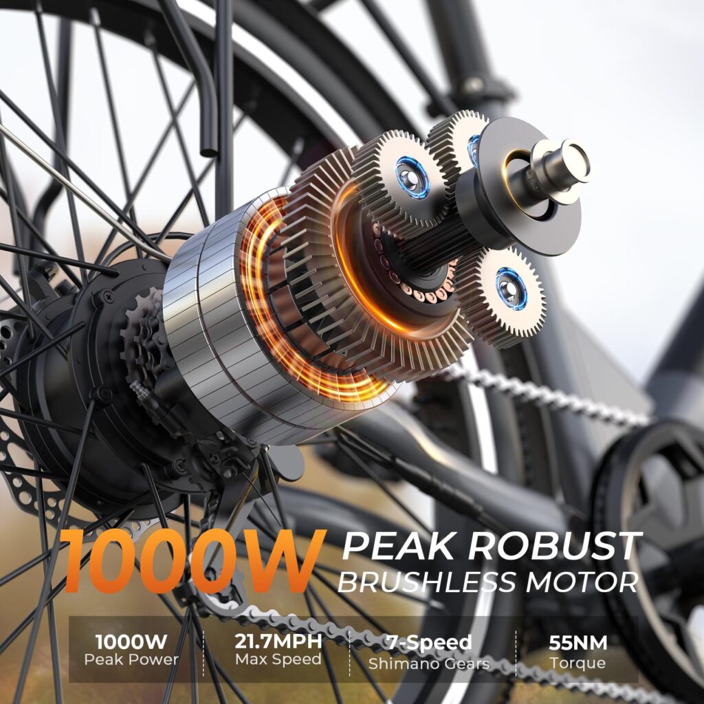 Electric bikes-bike-Main picture design-Amazon-Performance That Powers Ahead-1000W Brushless Motor