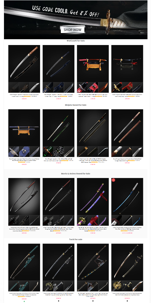 Shop by Sword Category-Katana-shopify