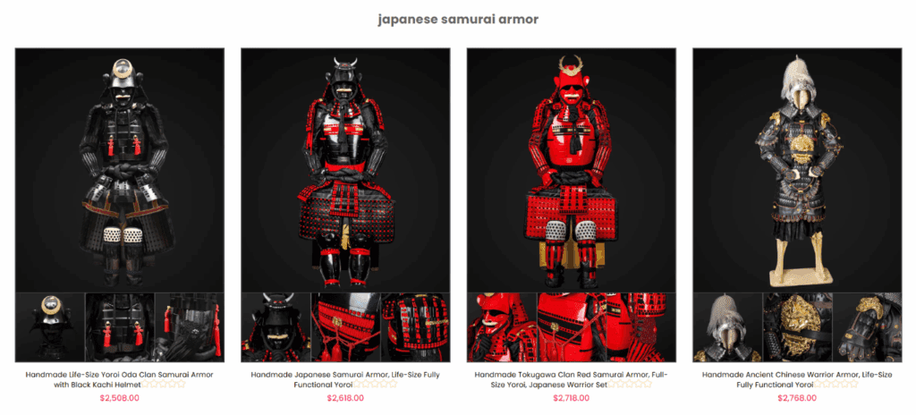 Japanese Samurai Armor Collection-Historical Armor Immersion-Katana-shopify