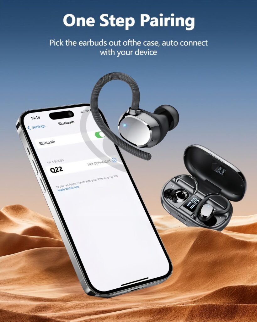 One-Step Pairing-Bluetooth Headset-Main picture design-Amazon