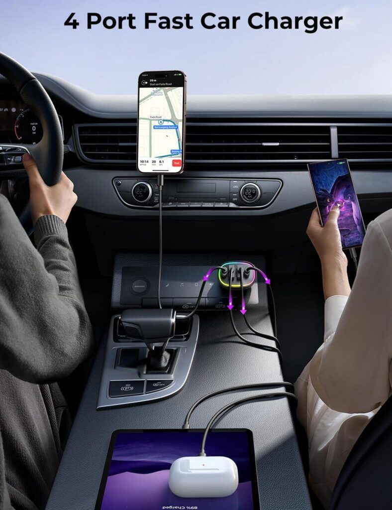 4-Port Fast Car Charging in Action