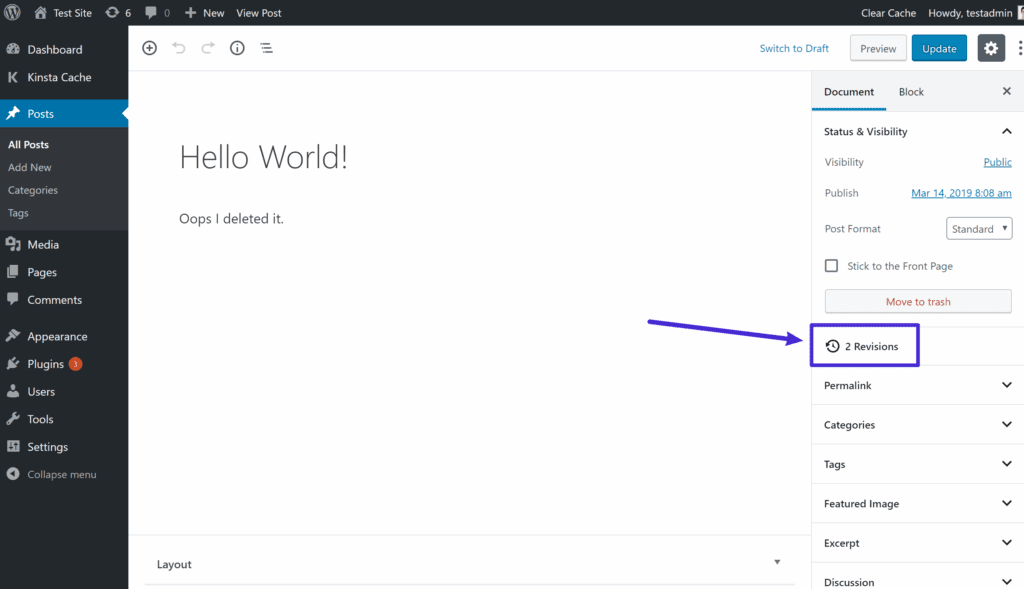 How to Undo Theme Editor Changes in WordPress