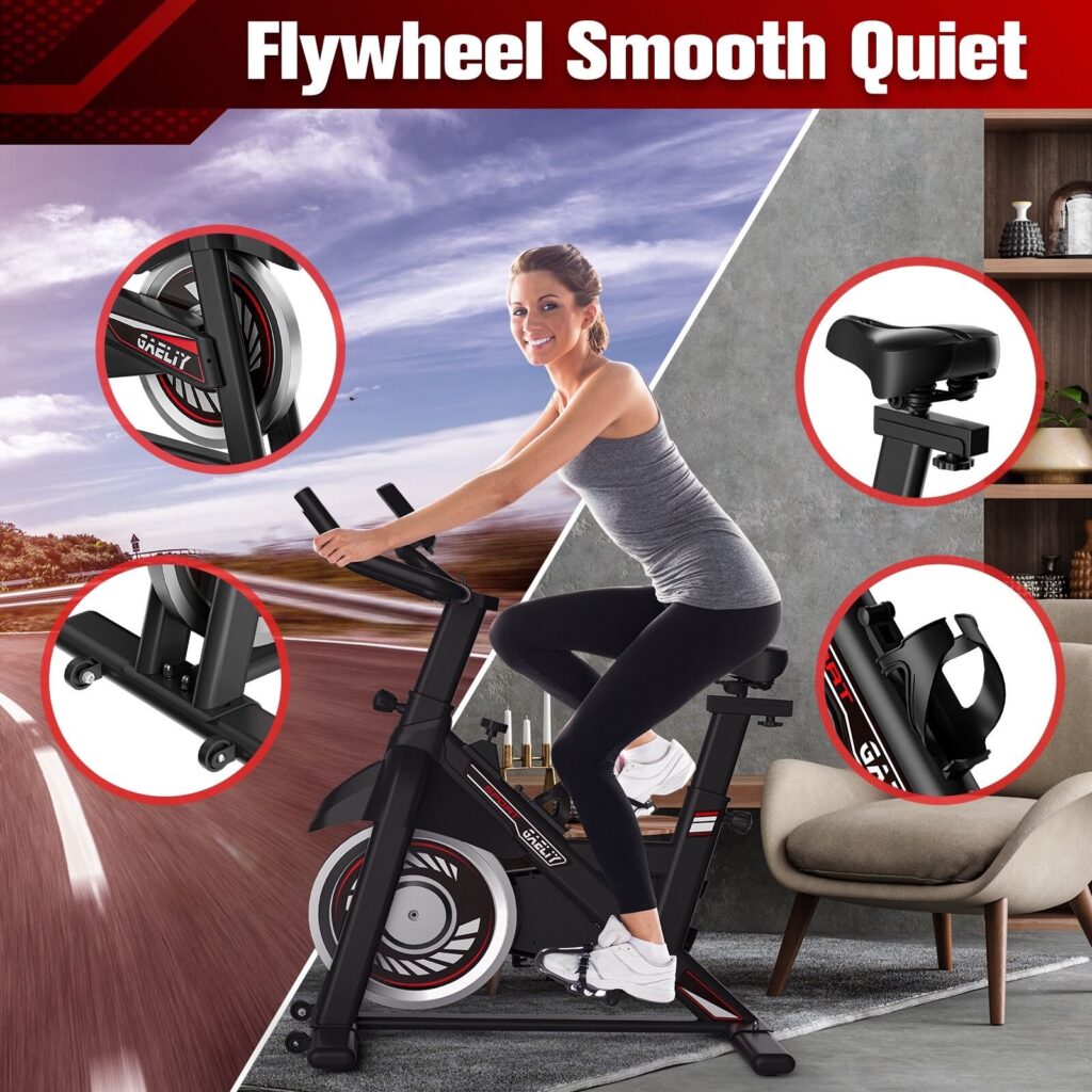Smooth & Quiet Flywheel-Seamless Workout Experience