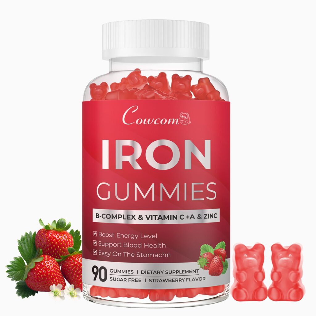 Iron Supplement Gummies-Amazon-Boost Energy Level-Support Blood Health-Easy on the Stomach