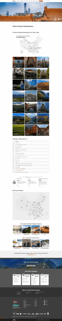 Destinations Page-Exploring China, One City at a Time-shopify-travel-Visual Consistency