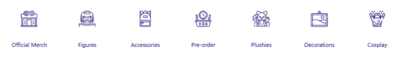 Icon-Based Navigation-Category Icons-Genshin Impact-shopify