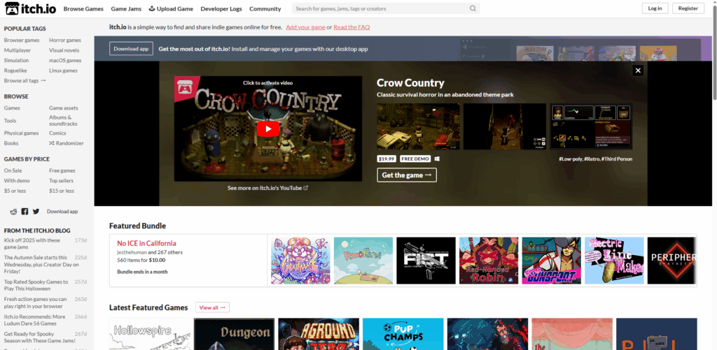 How to Embed Custom HTML5 Games-Choose a Game Source-Itch.io