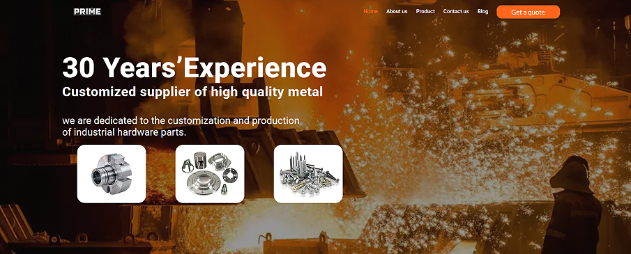 Precision Engineered: Custom Website Design for a Hardware Components Brand