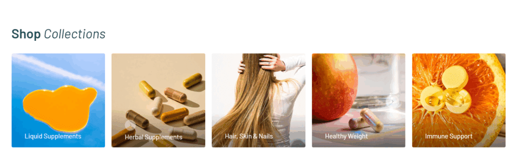 Collections Showcase: Visual Navigation Through Wellness Goals