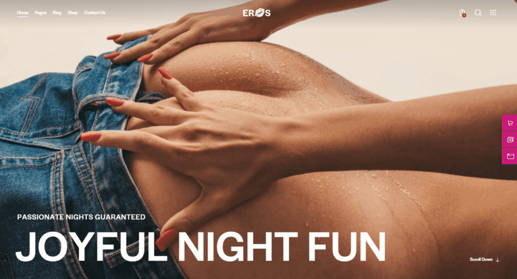 Why Choose WordPress for Adult Websites?-Real-Life Examples of Websites Using Adult WordPress Themes-Sex Shop Creative