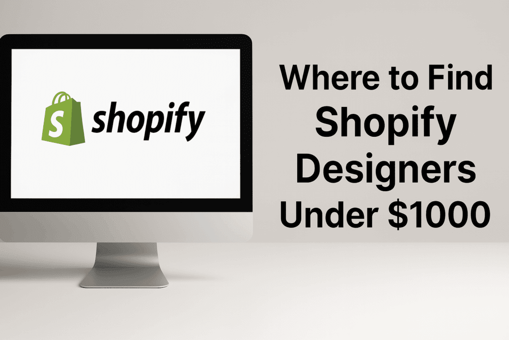 Where to Find Shopify Designers Under $1000