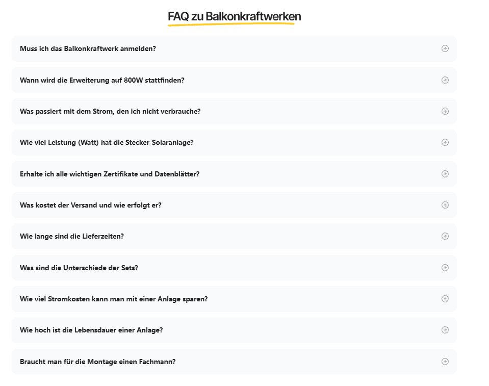 FAQ Section — Remove Last-Minute Friction-Expandable Q&A Panel