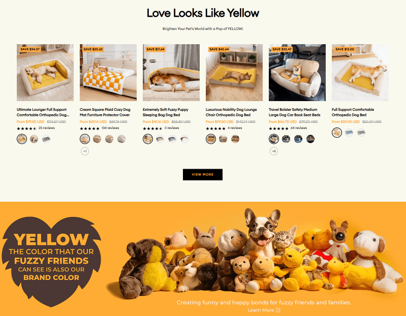 Yellow-Themed Showcase - Visual Branding Mastery