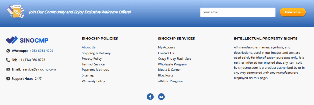 Footer Design-Streamlined Trust and Conversion