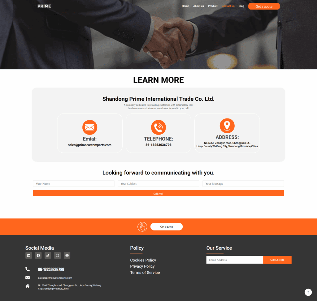 Contact Us – Efficient and Responsive by Design