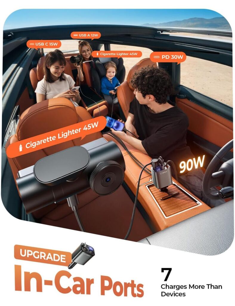 In-Car Charging for the Whole Family-Amazon Car Charger Images