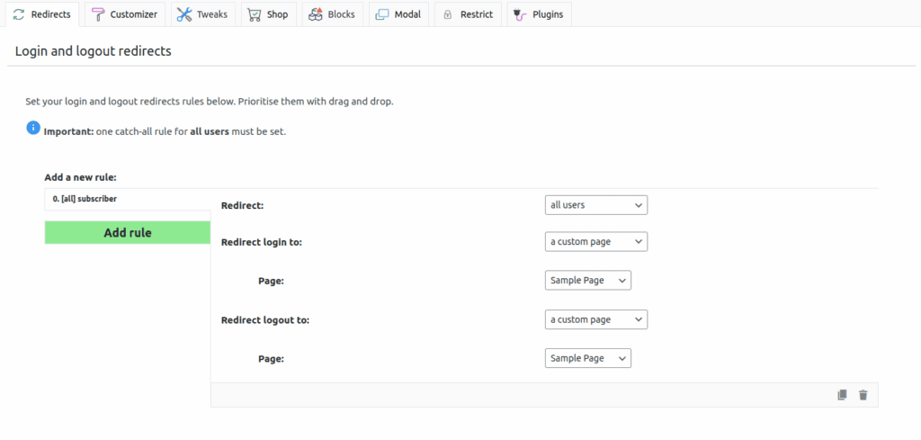 Remove Sky Login Redirect in WordPress Easily