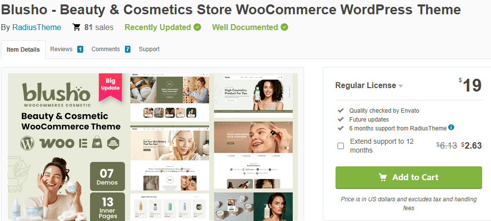 Blusho – Beauty & Cosmetics Store (WooCommerce / WordPress)