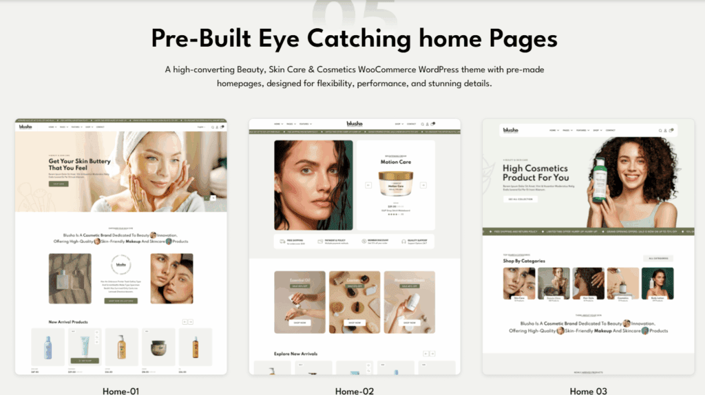 Blusho – Beauty & Cosmetics Store (WooCommerce / WordPress)