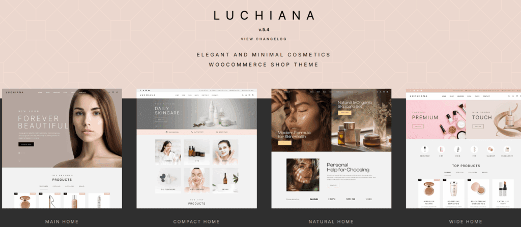 Luchiana – Cosmetics & Beauty Shop (WooCommerce / WordPress)