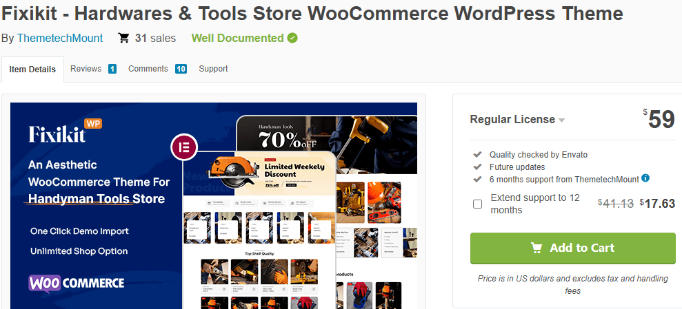 Fixikit – Hardwares & Tools Store WooCommerce WordPress Theme
