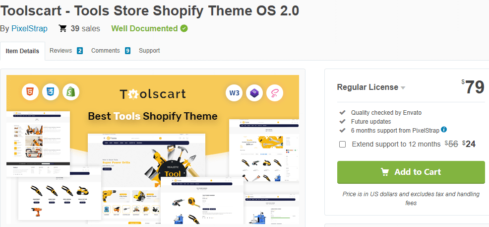 Toolscart – Tools Store Shopify Theme