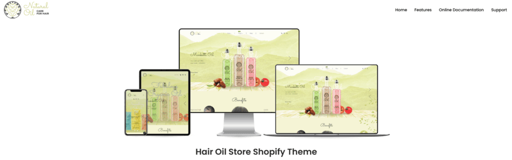 Natural Oil – Organic Hair Oil Store (Shopify)