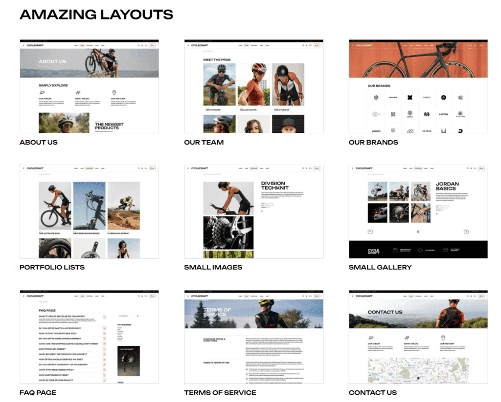 Cyclecraft – Bicycle Shop & Bike Parts Theme