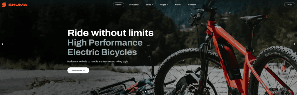 Shuma – Bike Shop Theme