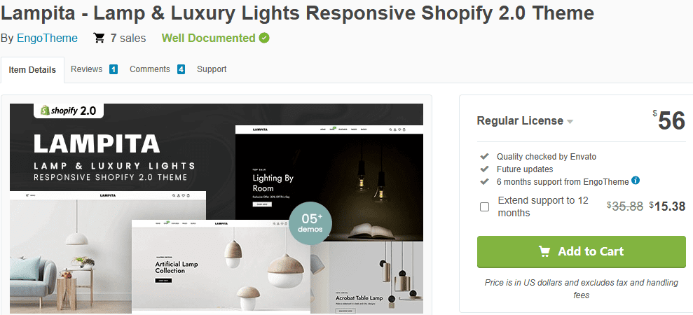 Lampita (Lamp & Luxury Lights Responsive Shopify 2.0 Theme)