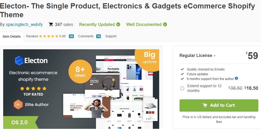 Electon – Electronics & Gadgets Shopify Theme