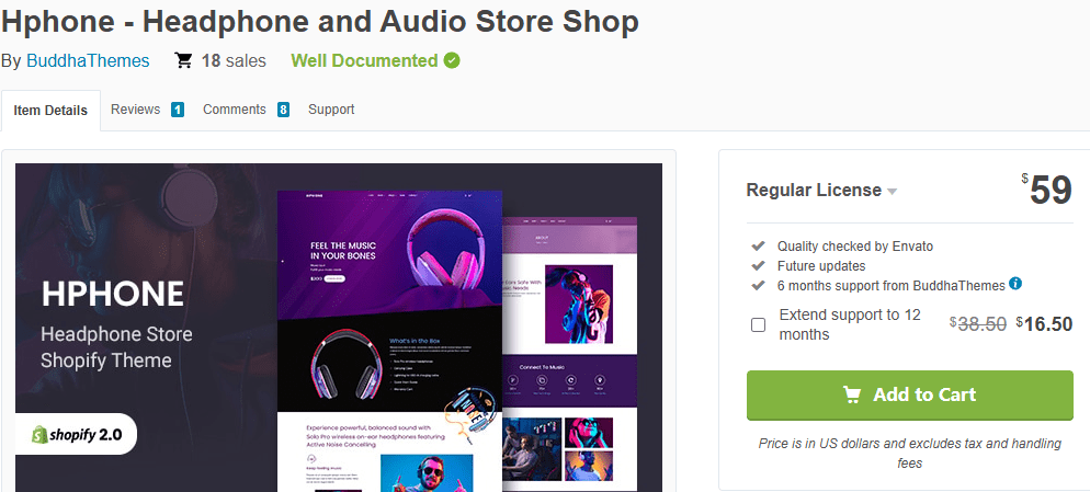 Hphone – Headphone & Audio Store Shopify Theme
