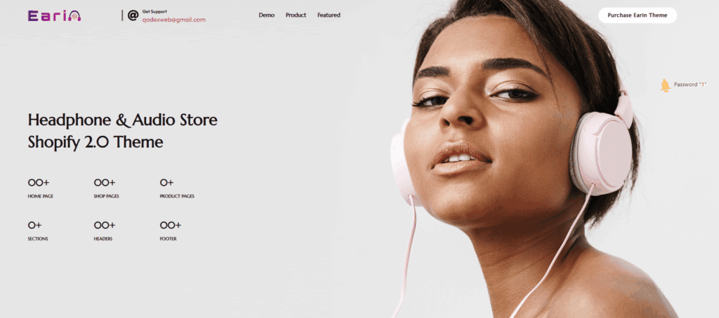 Earin – Headphone & Audio Store Shopify 2.0 Theme
