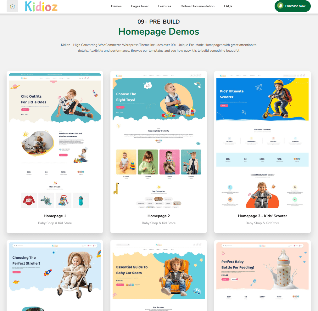 Kidioz (WooCommerce WordPress)-Kidioz - Baby Shop & Kid Store WooCommerce WordPress Theme